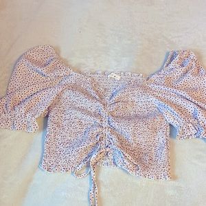 Flower pattern crop top